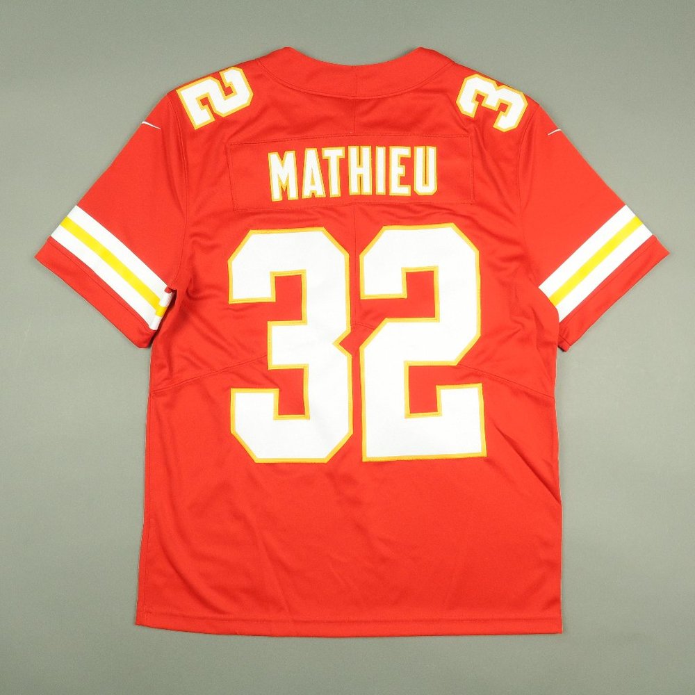 Nike Kansas City Chiefs Tyrann Mathieu Game Sewn Jersey in Red Size Medi… - Picture 3 of 11